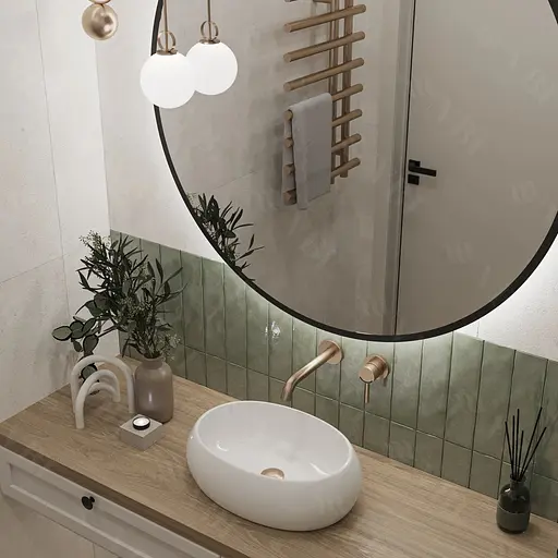 Умивальник VBI Veneto white накладний VBI-012800, Білий - фото 1