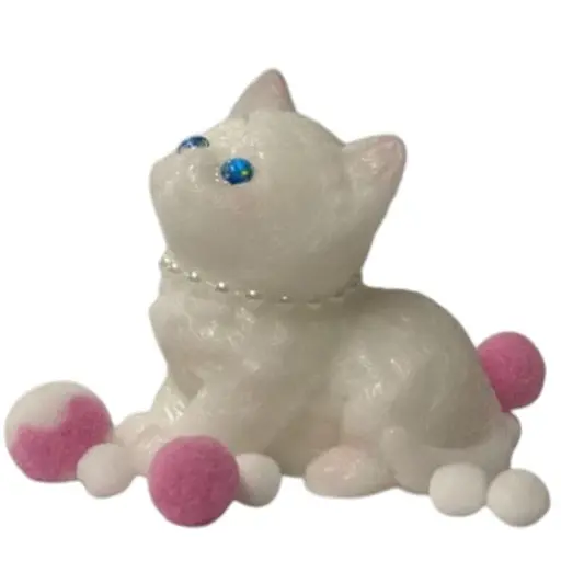 Антистрес іграшка A-Toys котик білий тянучка лапка - фото 1