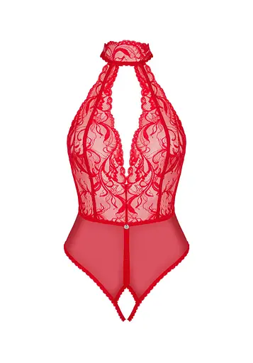 Боди Obsessive Dagmarie XS/S красный - фото 4