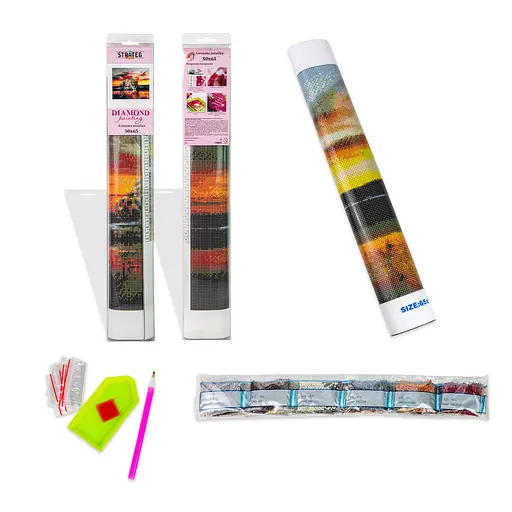 Алмазная мозаика Strateg ПРЕМИУМ Икона Веры, Надежды, Любви и их матери Софии без подрамника размером 50х65 см - фото 2