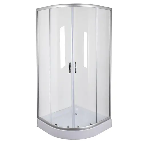 Душевая кабина Bravo Wisla 80T 000022471, прозрачный, матовый хром - фото 1