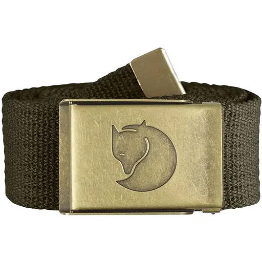 Пояс Fjallraven Canvas Brass Belt 4см Dark Olive (1004-77297.633)