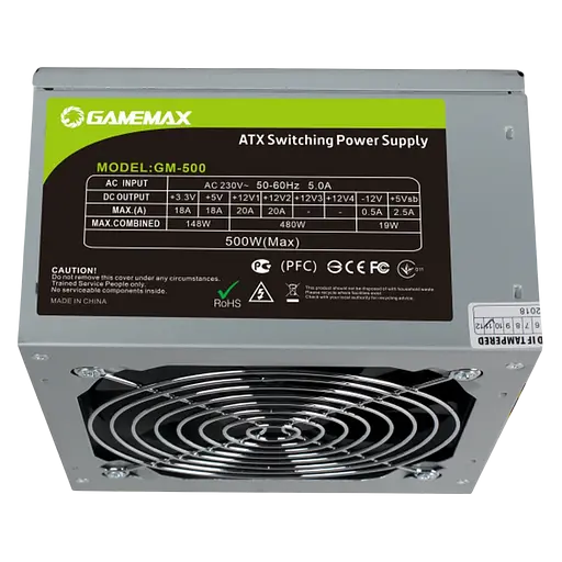 Блок питания GameMax GM-500 500W OEM 80+ (GM-500) Б/У - фото 3