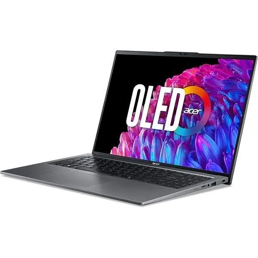 Ноутбук ACER Swift Go 16 OLED SFG16-72-5018 (NX.KZ2EX.001), Intel Core Ultra 5 125H до 4.5GHz, 16" 3.2K, 16GB, SSD 512GB, Intel Arc graphics, Free DOS, Steel - фото 4
