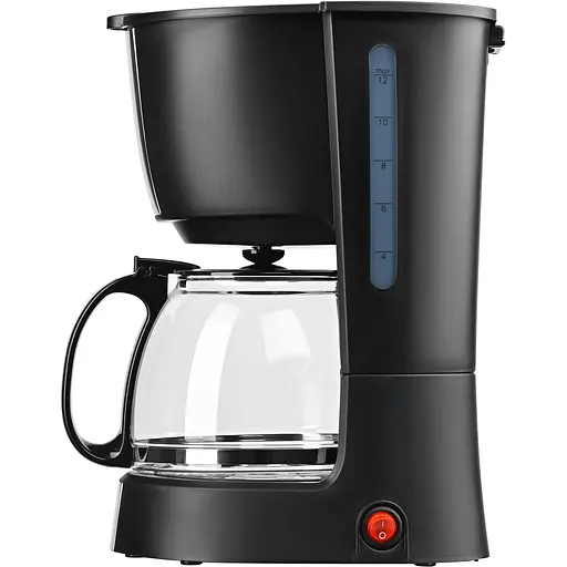 Кофеварка Ardesto капельная FCM-D2100, 1.2 л молотая черно-серебристая - фото 1