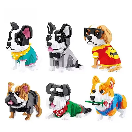 Конструктор Собака, 18391-2-3-4-5-6, від 886 деталей, (В асортименті) - фото 3