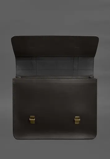 Шкіряна сумка-портфель Porte темно-коричневий - фото 5