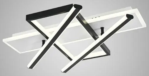 Люстра світлодіодна V K38628-4 BK+WH