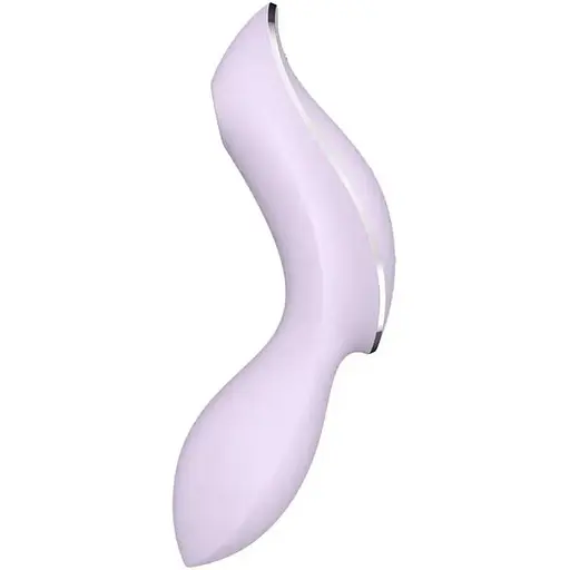 Вакуумний стимулятор з вібрацією Satisfyer Curvy Trinity 2 Violet - фото 3