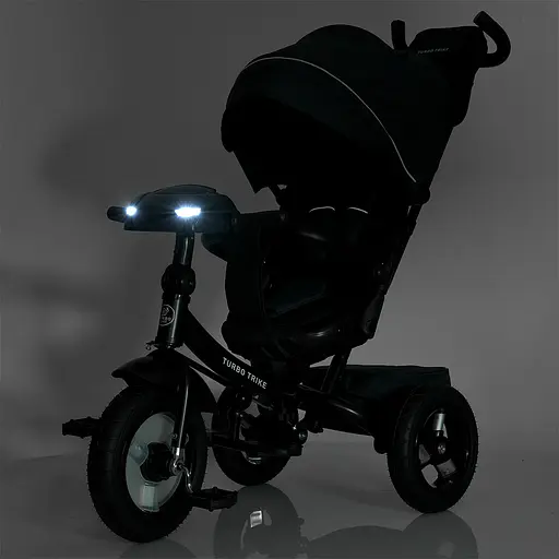 Велосипед трехколесный MT 1007-9 Turbo Trike крепкая стальная рама поворотное сиденье (360°) - фото 8
