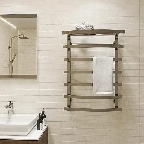 Рушникосушка водяна Deffi Lotos П7 500x800 мм нижнє підключення 30412 - фото 4