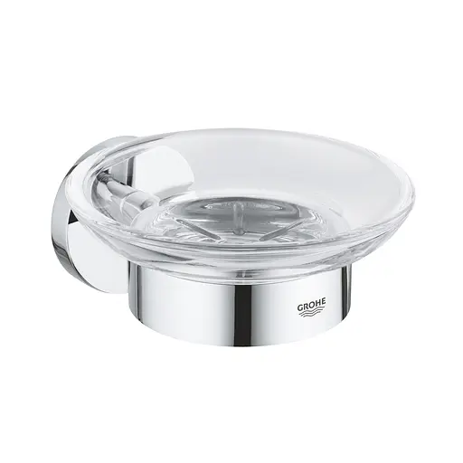 Мыльница с держателем Grohe QuickFix Start Cube 41193000, Хром - фото 1