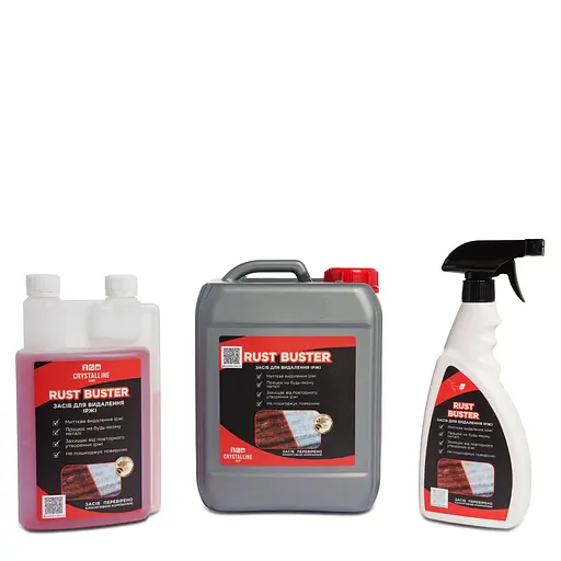 Средство для удаления ржавчины Crystalline shop RUST BUSTER с усиленной формулой  5 л
