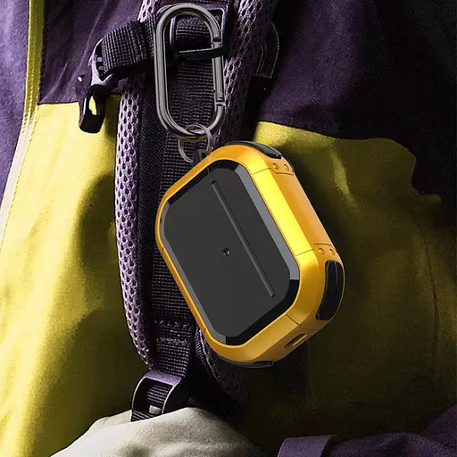 Футляр протиударний Black ed. для навушників Airpods Pro 2 / Pro Yellow - фото 3