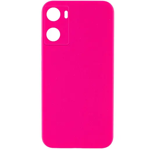 Чохол Silicone Cover Lakshmi Full Camera (AAA) для Oppo A57s / A77s Рожевий / Barbie pink