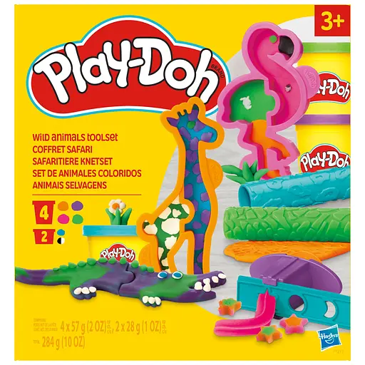  Набор для творчества Hasbro Play-Doh с массой для лепки Сафари (F7213)