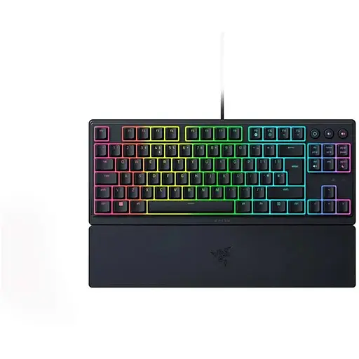 Razer Клавіатура механічна Ornata V3 TKL 84key, Mecha-Membrane Switch, USB-A, EN/UKR RGB, чорний