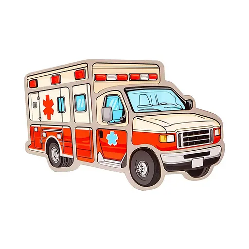 Дитячий пазл-вкладиш "Швидка" PuzzleOK Puz-22969, 12 елементів - фото 1