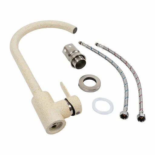 Смеситель для кухни Platinum 7990 NEST Песок Бежевый - фото 2