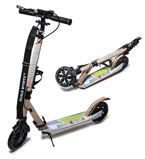 Самокат Scale Sports 80-95х53х12 см Бежевий 000283592 - фото 2