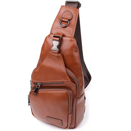 Чоловіча сумка через плече з натуральної шкіри Vintage 19х32х8 см sum0027408 - фото 1