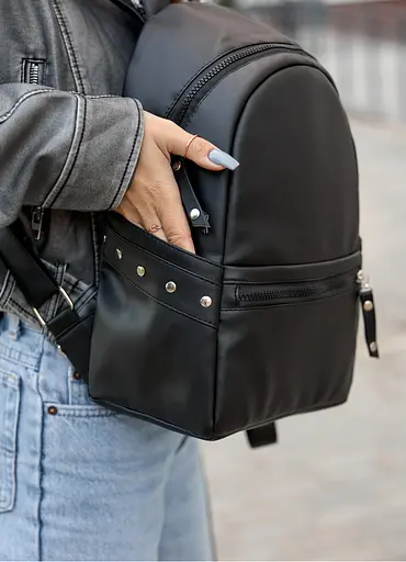 Женский рюкзак Sambag Dali BPTe черный 35 х 25 х 12 см (15378001e) - фото 8