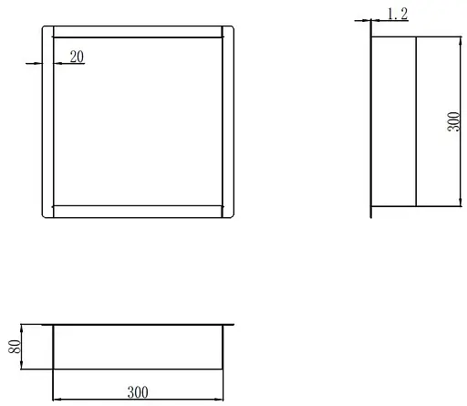 Полка в ванную Mixxus Premium Niche-0101 Black MI6678, Черный - фото 7
