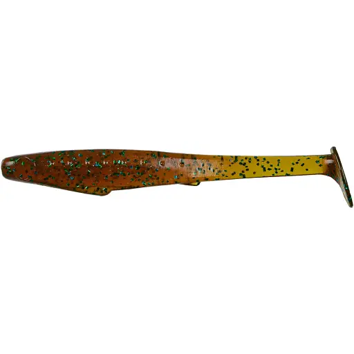 Силікон Reins Rockvibe Shiner 4" 565 Motor Oil Green Flake (8 шт/уп)