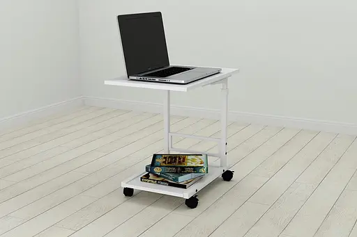 Стол приставной Ferrum-decor Френа 62x40x60 металл Белый ДСП Белый 16мм (FRD-102512) - фото 3