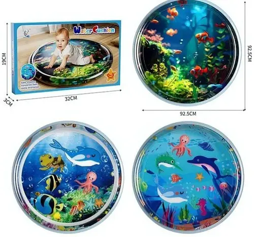 Водний килимок з  рибками м'якими бортиками 92,5 см в коробці - фото 3