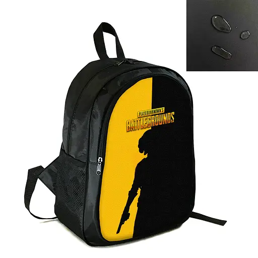 Рюкзак міський/шкільний 38×28см з принтом PUBG: Battlegrounds дитячий, підлітковий, спортивний (4205)