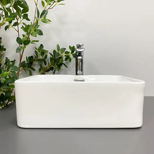 Умивальник VBI Arabba S white накладний VBI-013500, Білий - фото 3