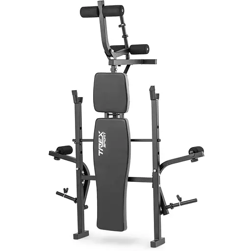 Набор Hop-Sport Premium 38кг со скамьей TX-055, штангой и гантелями - фото 5