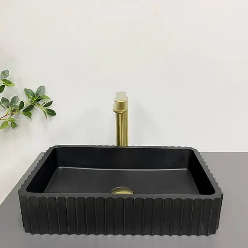 Умивальник VBI Florentia black matt накладний VBI-015001, Чорний матовий - фото 3