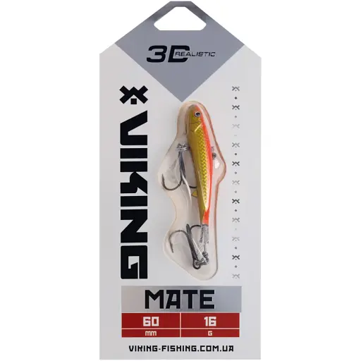 Балансир Viking Fishing Mate Ice Jig 60mm 17g #08 Candle Flame - фото 2
