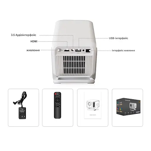 Мультимедийный смарт проектор с автофокусом Magcubic HY310X 1080P 1/8 Гб 420 ANSI Android 11 - фото 2