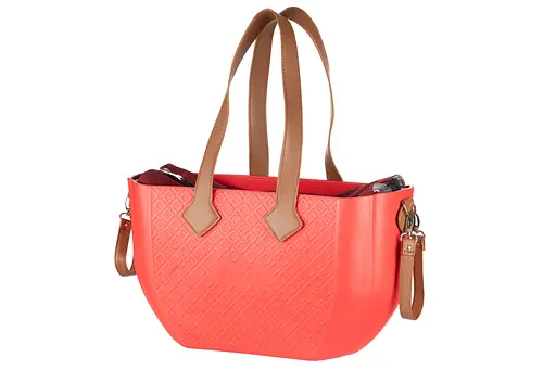 Сумка MyMia ручки эко-кожа, коврик, ремни для коляски, красно-коричневый Nuvita det0018670 - фото 2