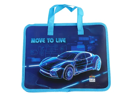 Тека пластикова з текстильними ручками Kidis, Move to Live