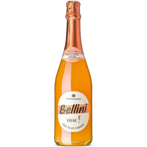 Напій ігристий Vintense Ice Bellini, безалкогольний, 0,75 л