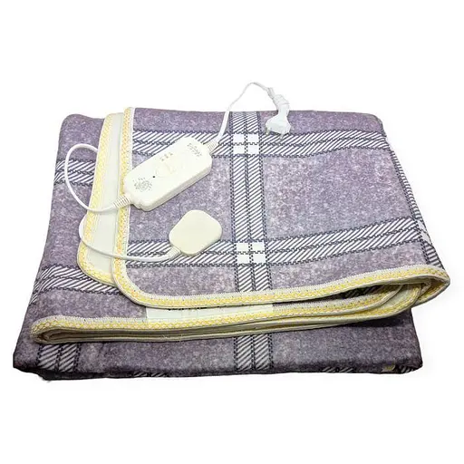 Електропростирадло Electric Blanket з підігрівом з поліестеру сірий 150 х 180 см 120 Вт