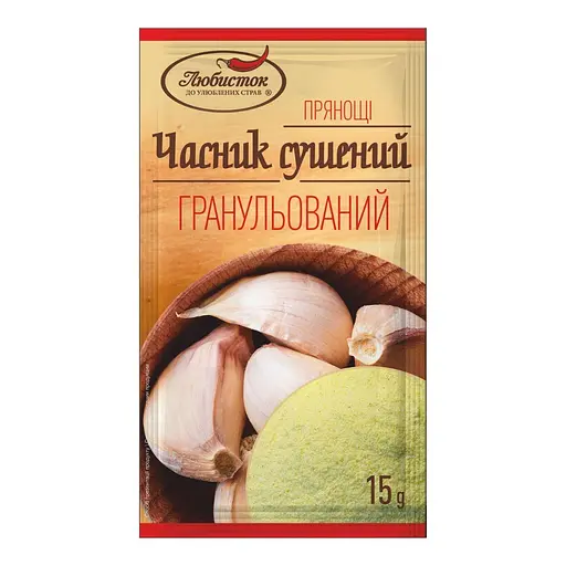 Чеснок сушеный Любисток гранулированный 15 г