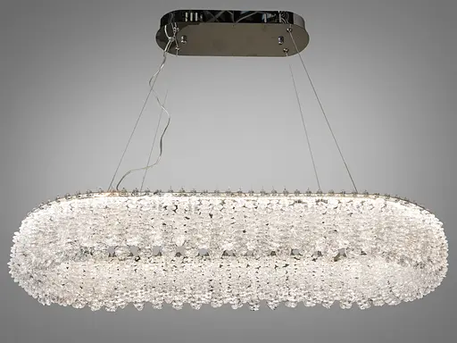 Подвесная люстра 505-L800x350CH хром хрусталь 40Вт LED - фото 1