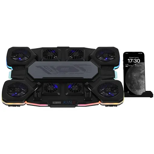 Охлаждающая подставка для ноутбука до 17.3 дюймов 2E Gaming CPG12 8xfans - фото 2