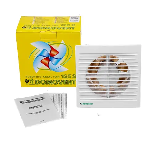 Вытяжной вентилятор Домовент 125 С1 с сеткой от насекомых Белый 30412 - фото 4