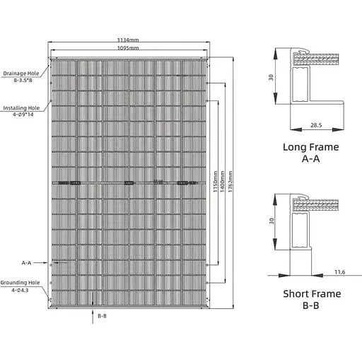 Сонячна панель GCL Group 450W GCL-NT12R/48GDF [157535] - фото 2
