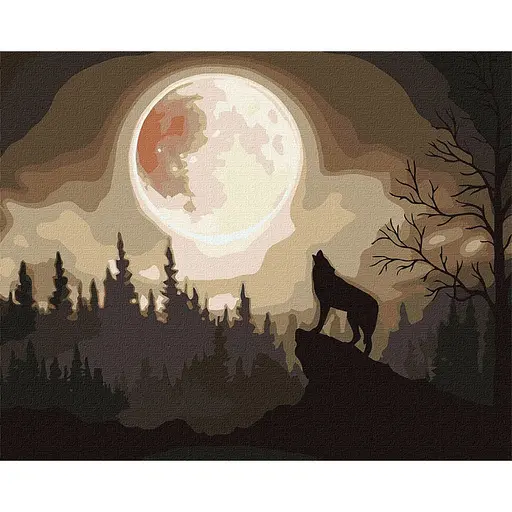 Картина по номерам "Містичний ліс" Ideyka KHO4291 40 x 40