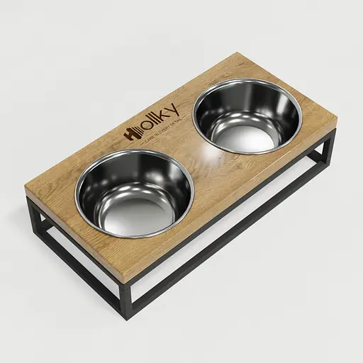 Hollky Base S — миски на підставці для маленьких собак та котів (2 × 0,45 л) - фото 7