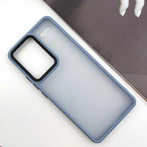 Чехол TPU/PCLyon Frosted для Xiaomi Redmi Note 13Pro+ Sierra Blue - фото 2