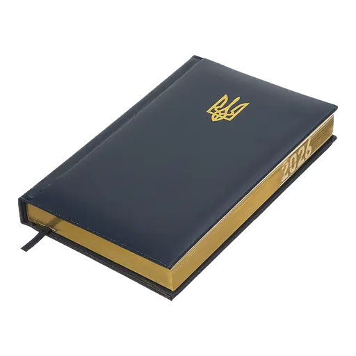 Щоденник датований Buromax Powerful 2026 A6 штучна шкіра/поролон темно-синій (BM.2583-03) - фото 2