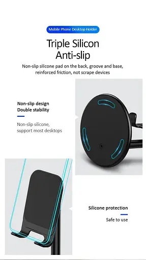 Настільний тримач Usams US-ZJ048 підставка для телефона - фото 9